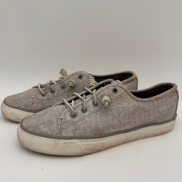 Sperry Slip-On Seacoast Diamond Print Shoe Gray Women's Size 7.5 - Picture 4 of 8
